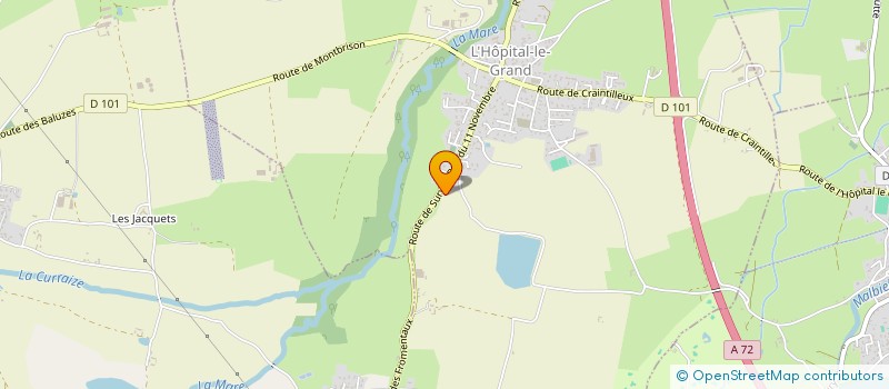 localisation de l'entreprise EURL COURT  L'HOPITAL-LE-GRAND