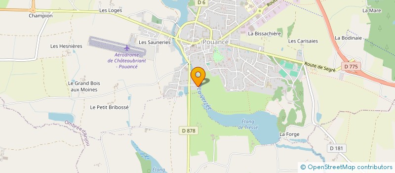 localisation de l'entreprise EURL COUSIN  OMBREE D'ANJOU