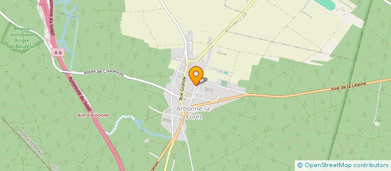 localisation de l'entreprise EURL COUVRETANCHE à ARBONNE-LA-FORET