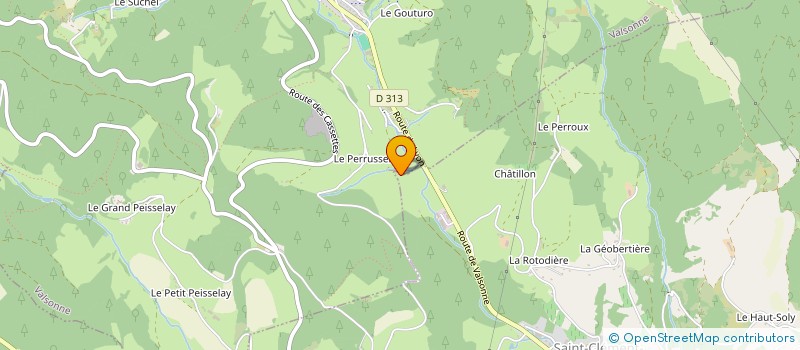 localisation de l'entreprise EURL CR  SAINT-CLEMENT-SUR-VALSONNE