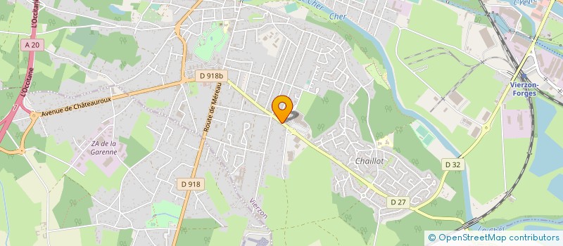 localisation de l'entreprise EURL CREA'TIFF  VIERZON