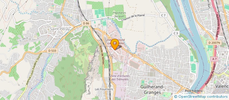 localisation de l'entreprise EURL CREASTYLE à SAINT-PERAY
