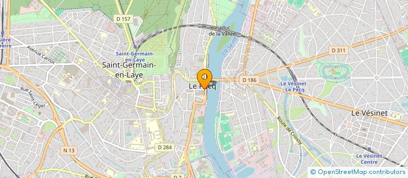 localisation de l'entreprise EURL CREATIVE DECO  LE PECQ