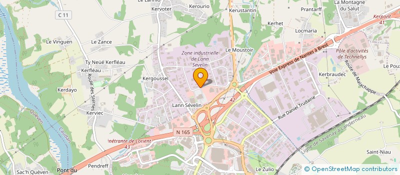 localisation de l'entreprise EURL CREHAD à CAUDAN