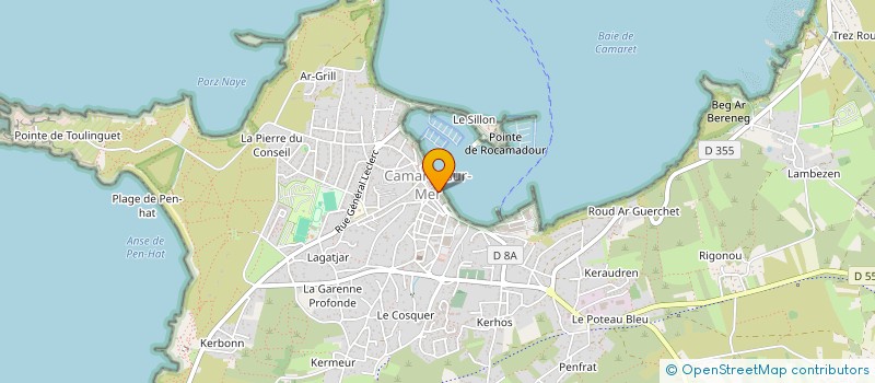 localisation de l'entreprise EURL CREPERIE LES EMBRUNS  CAMARET-SUR-MER