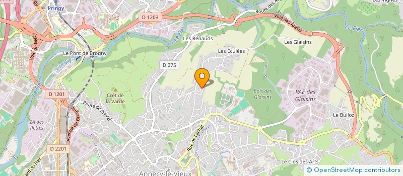 localisation de l'entreprise EURL CRETT'ELEC à ANNECY