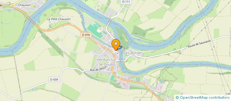 localisation de l'entreprise EURL CRISTAL à VERDUN-SUR-LE-DOUBS