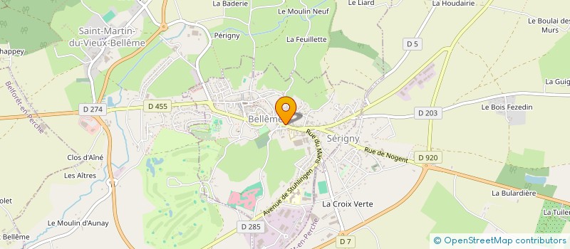 localisation de l'entreprise EURL CRUCHET MARION à BELLEME