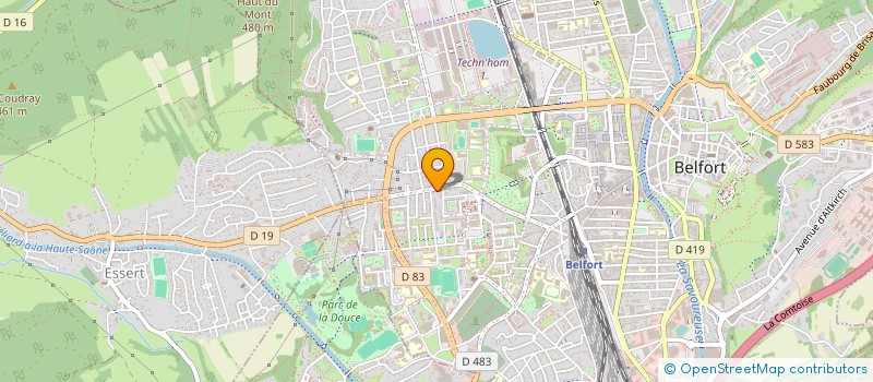 localisation de l'entreprise EURL CTM CONTROLE TECHNIQUE 90 à BELFORT