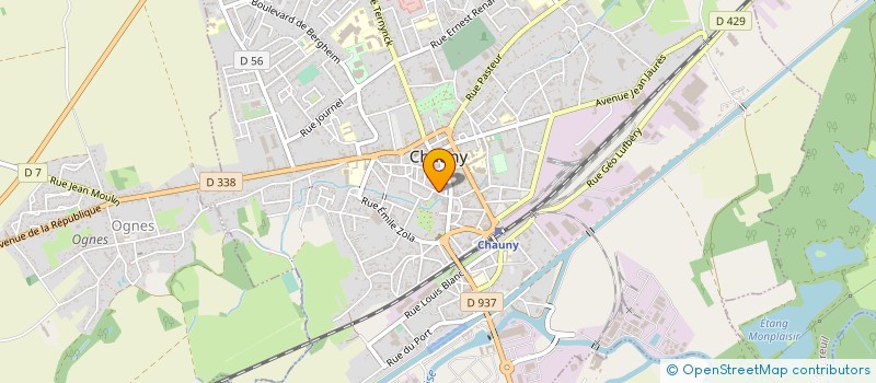 localisation de l'entreprise EURL CUPIDON ET MELUSINE  CHAUNY