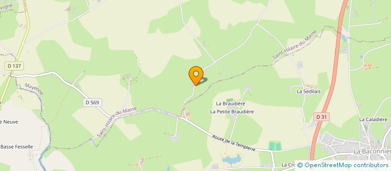 localisation de l'entreprise EURL CV PRO IMMO  SAINT-HILAIRE-DU-MAINE