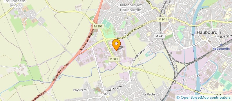 localisation de l'entreprise EURL CVS  HALLENNES-LEZ-HAUBOURDIN