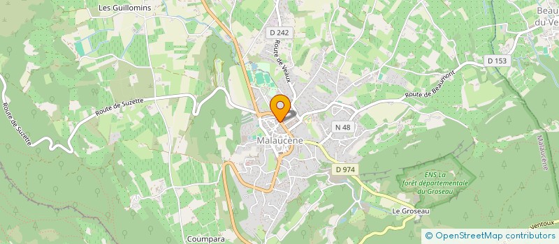 localisation de l'entreprise EURL CYCLES CHAVE  MALAUCENE