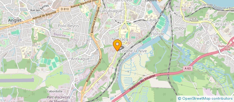 localisation de l'entreprise EURL CYLMO CONCEPTION-MAITRISE D OEUVRE à BAYONNE