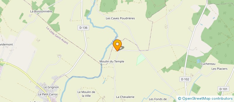 localisation de l'entreprise EURL CYRILLE BRUNEAU à BUXEUIL