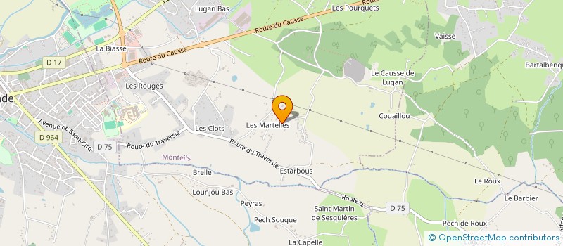 localisation de l'entreprise EURL D'AGOSTINO  CAUSSADE