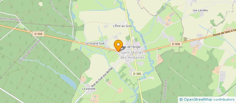 localisation de l'entreprise EURL D'ANDAINE à BAGNOLES-DE-L'ORNE-NORMANDIE