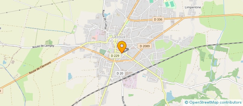 localisation de l'entreprise EURL D'ARCHITECTURE ALEXANDRE RAYMOND  LEZOUX