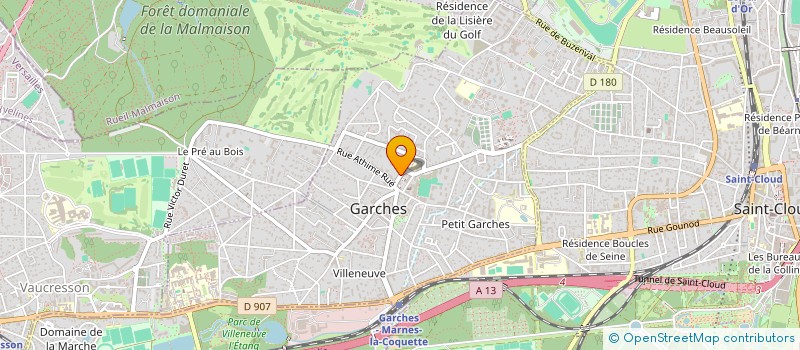 localisation de l'entreprise EURL D ARCHITECTURE ERIC HAMONIAU à GARCHES