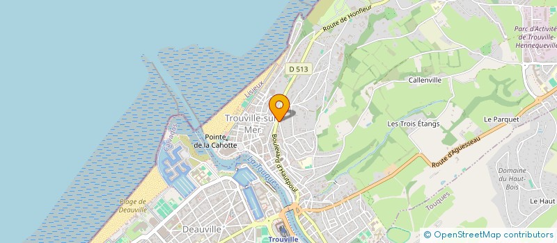 localisation de l'entreprise EURL D'ARCHITECTURE MICHEL FORTERRE  TROUVILLE-SUR-MER