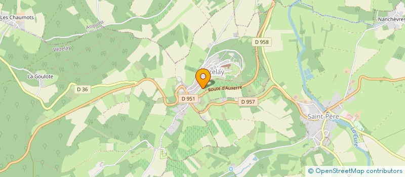 localisation de l'entreprise EURL D'ARCHITECTURE Q BIS  VEZELAY