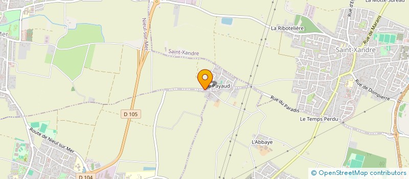 localisation de l'entreprise EURL D'ARCHITECTURE STEPHANE MARTINEZ  NIEUL-SUR-MER