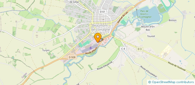 localisation de l'entreprise EURL D'EN GAILLARD à BEAUMONT-DE-LOMAGNE