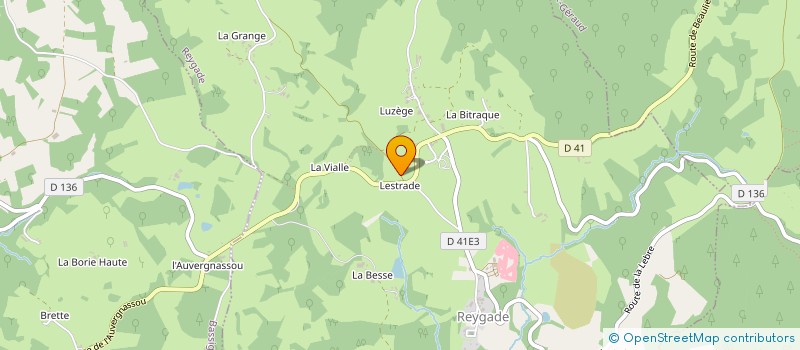 localisation de l'entreprise EURL D'EXPL.DES ETS GRAFFOULIERE  REYGADE