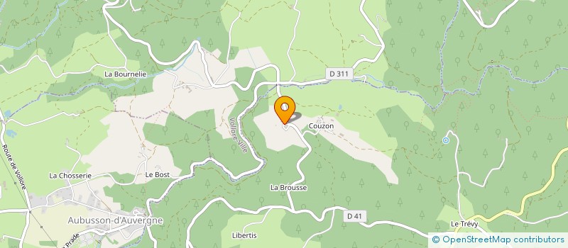 localisation de l'entreprise EURL D EXPLOITATION FORESTIERE DU CENTRE à AUGEROLLES
