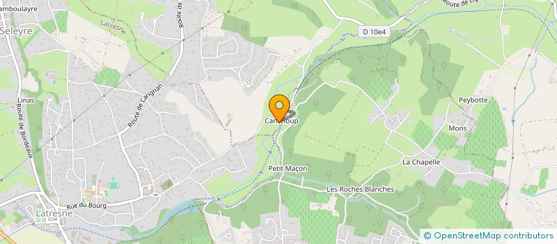 localisation de l'entreprise EURL D'EXPLOITATION RESIDENCE CANTELOUP à LATRESNE
