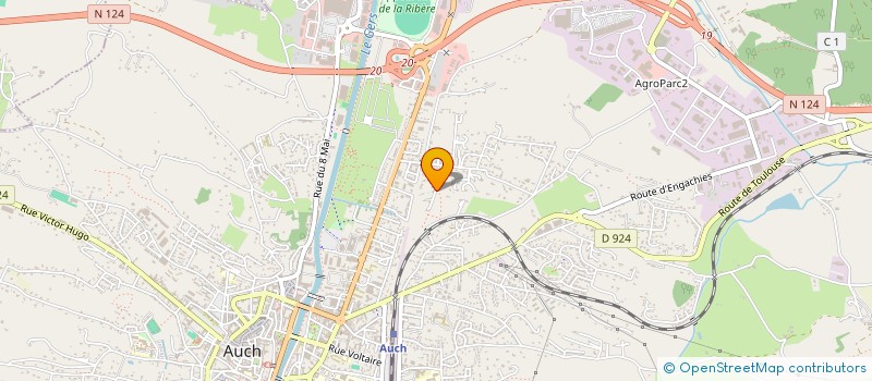 localisation de l'entreprise EURL D.J AUTO DIFFUSION  AUCH