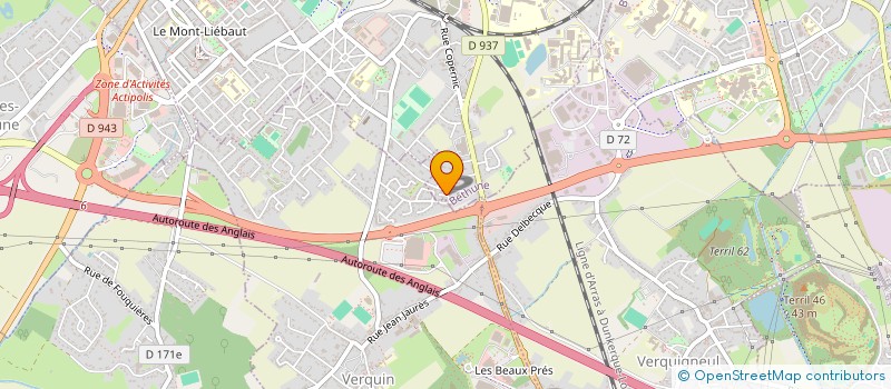 localisation de l'entreprise EURL D.J.P à BETHUNE