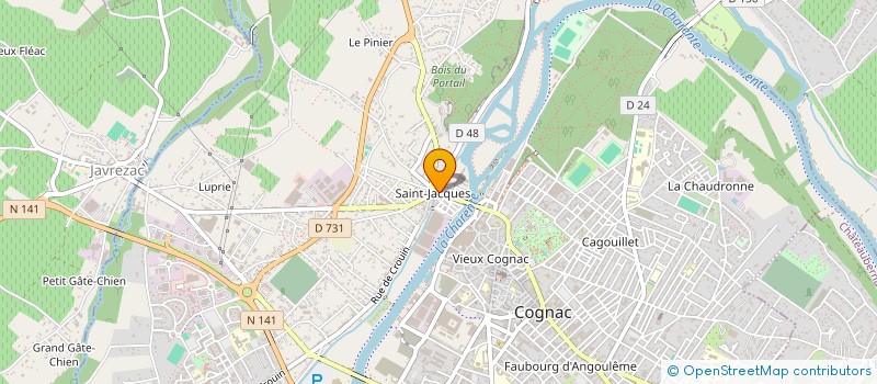 localisation de l'entreprise EURL D.L.S  COGNAC