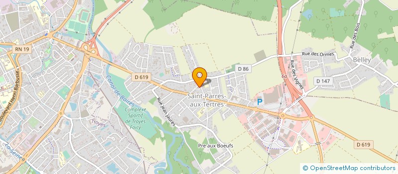 localisation de l'entreprise EURL D'ORGEVILLE à SAINT-PARRES-AUX-TERTRES