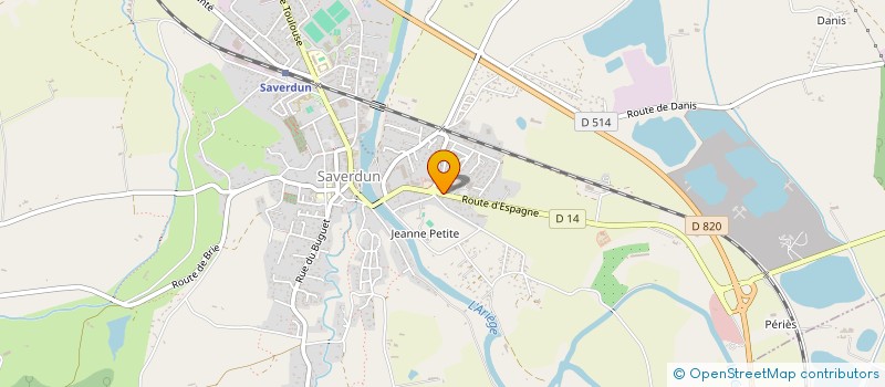 localisation de l'entreprise EURL D3 VIDEO à SAVERDUN