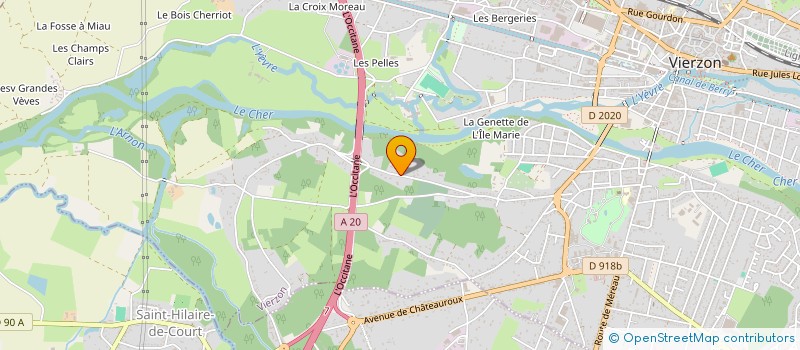 localisation de l'entreprise EURL DA CONCEICAO ANTHONY  VIERZON