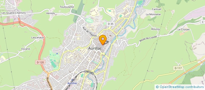 localisation de l'entreprise EURL DAMELILY à AURILLAC