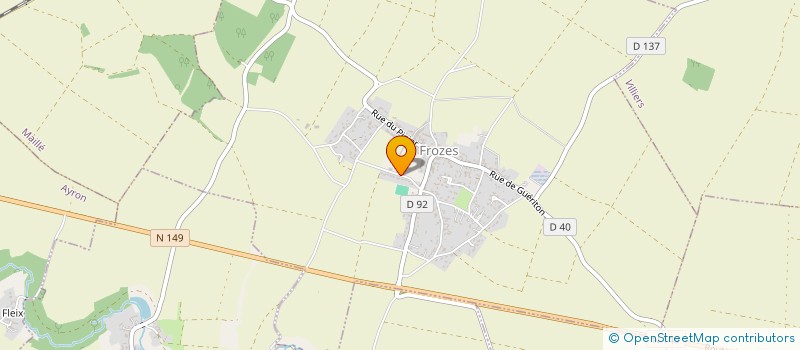 localisation de l'entreprise EURL DAMIEN PERROT  FROZES