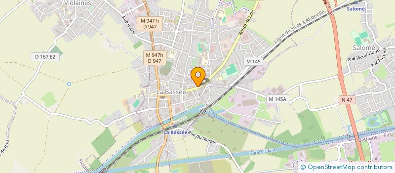 localisation de l'entreprise EURL DANDOY SEBASTIEN  LA BASSEE