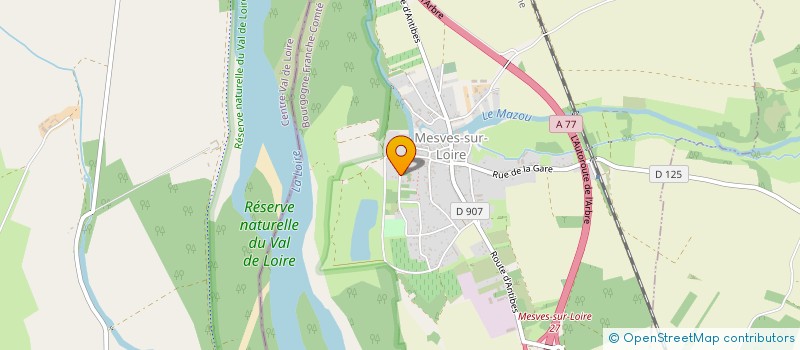 localisation de l'entreprise EURL DANET à MESVES-SUR-LOIRE