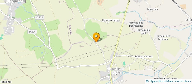 localisation de l'entreprise EURL DANIEL BEAUMONT  BREUVILLE