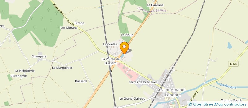 localisation de l'entreprise EURL DANIEL ET DAMIEN BOURGOIN  SAINT-AMAND-LONGPRE