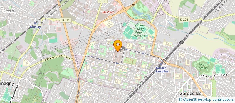 localisation de l'entreprise EURL DANIELIE  SARCELLES