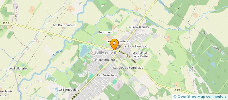 localisation de l'entreprise EURL DANS LA GRANGE à LAILLY-EN-VAL