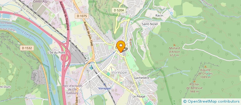 localisation de l'entreprise EURL DANY COIFFURE  VOREPPE