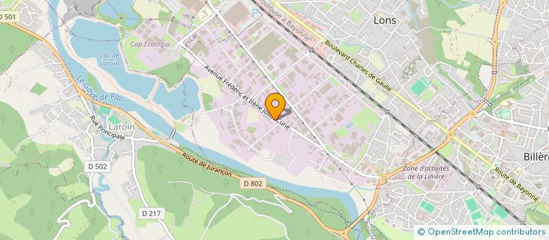 localisation de l'entreprise EURL DASSIBAT - TRANSPORTS DU SUD-OUEST à LONS