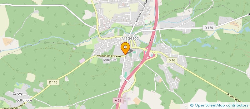localisation de l'entreprise EURL DAUNEY à MAGESCQ