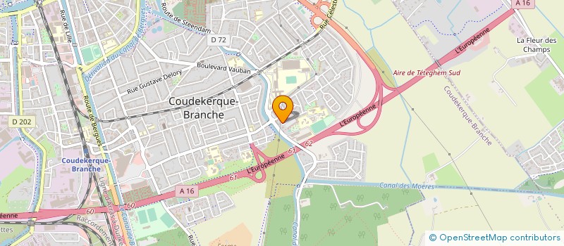 localisation de l'entreprise EURL DAVID  COUDEKERQUE-BRANCHE