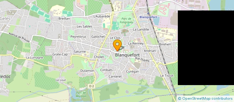 localisation de l'entreprise EURL DAVID CREATION à BLANQUEFORT