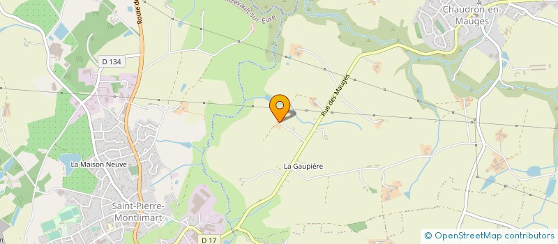 localisation de l'entreprise EURL DAVID RETHORE à MONTREVAULT-SUR-EVRE